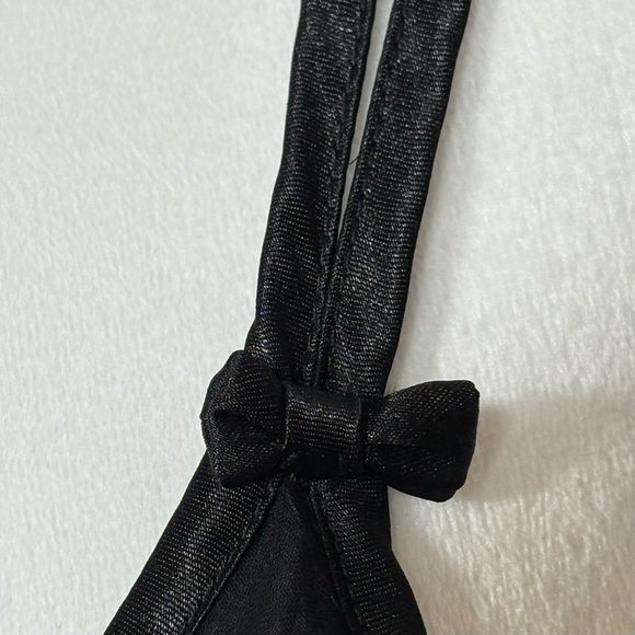 HALSTON Womens Small Black Sheer Mini Slip Dress Feminine Sexy WhimsyGoth Witchy - Picture 6 of 15